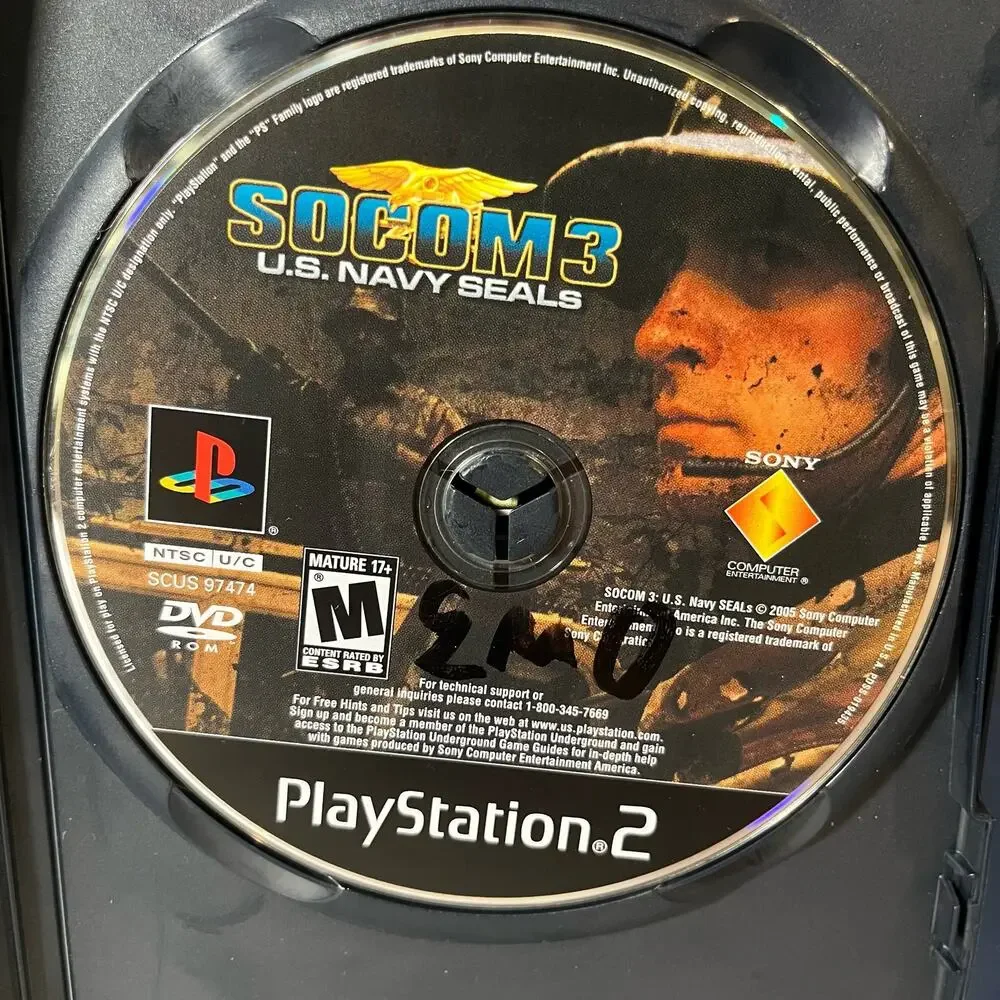 SOCOM 3:‎ U.S. Navy Seals (Sony PlayStation 2, 2005) PS2 Complete